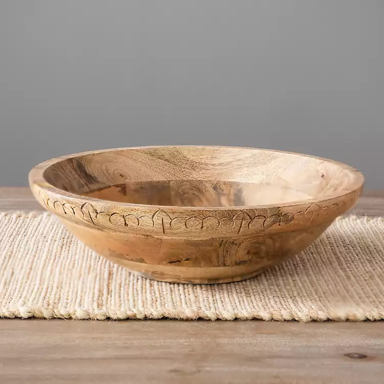 Natural Mango Wood Bowl | Kirkland's Home