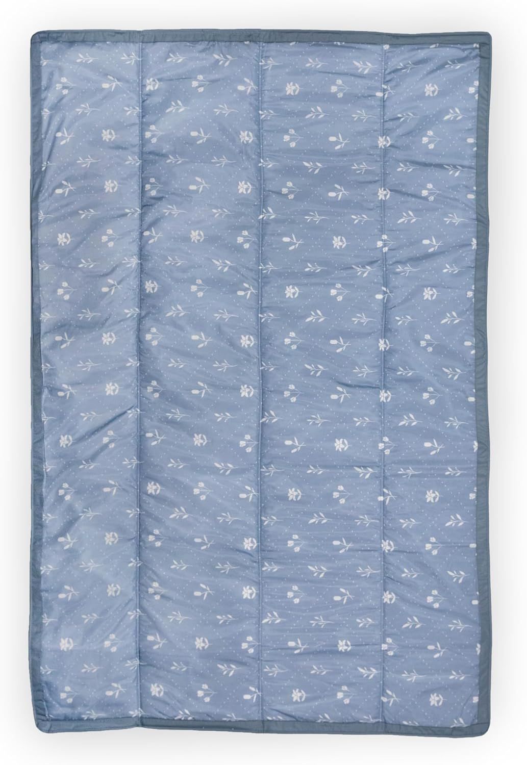 Little Unicorn - Blue Floral Patch Indoor/Outdoor Blanket | 100% Polyester | Water Resistant | Si... | Amazon (US)