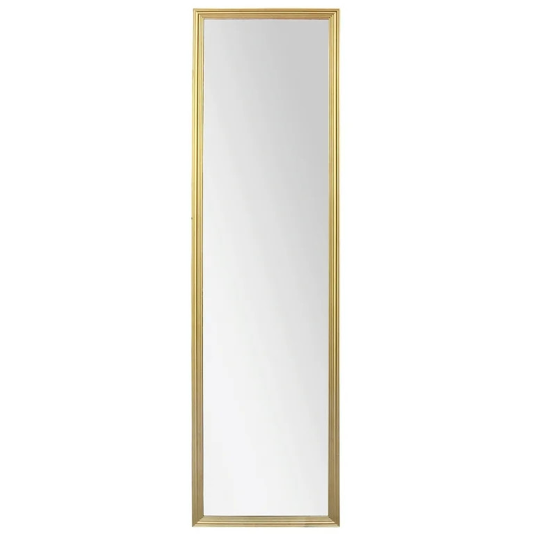 Mainstays 13"x49" Gold Rectangle Door Mirror | Walmart (US)