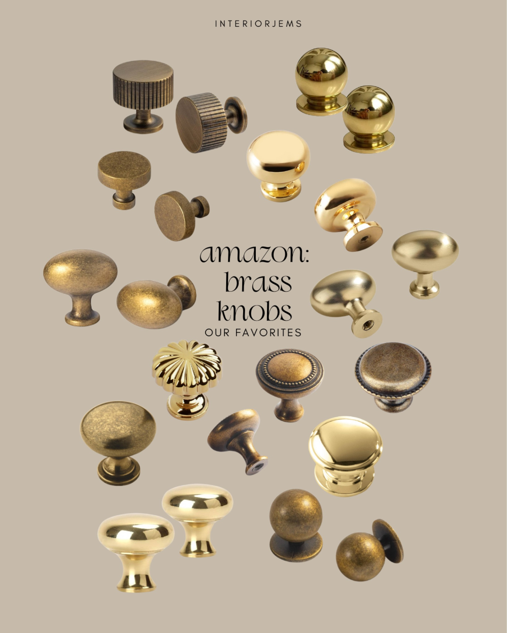 Amazon cabinet, hardware, kitchen, hardware, bathroom, hardware, cabinet, knobs, solid, brass hardware, antique brass hardware, affordable sets of hardware from Amazon

#LTKSaleAlert #LTKHome #LTKStyleTip