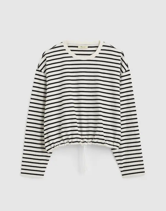 The Perfect Tie-Waist Tee in Allday Jersey | Madewell