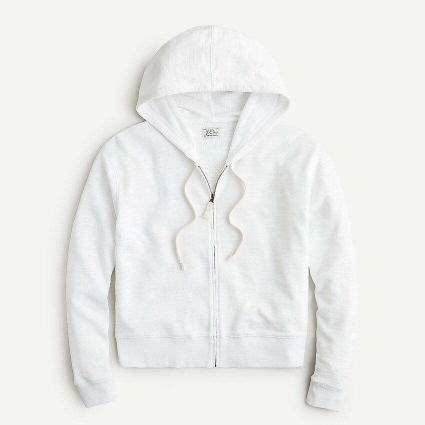 Cropped hoodie in vintage cotton terry | J.Crew US