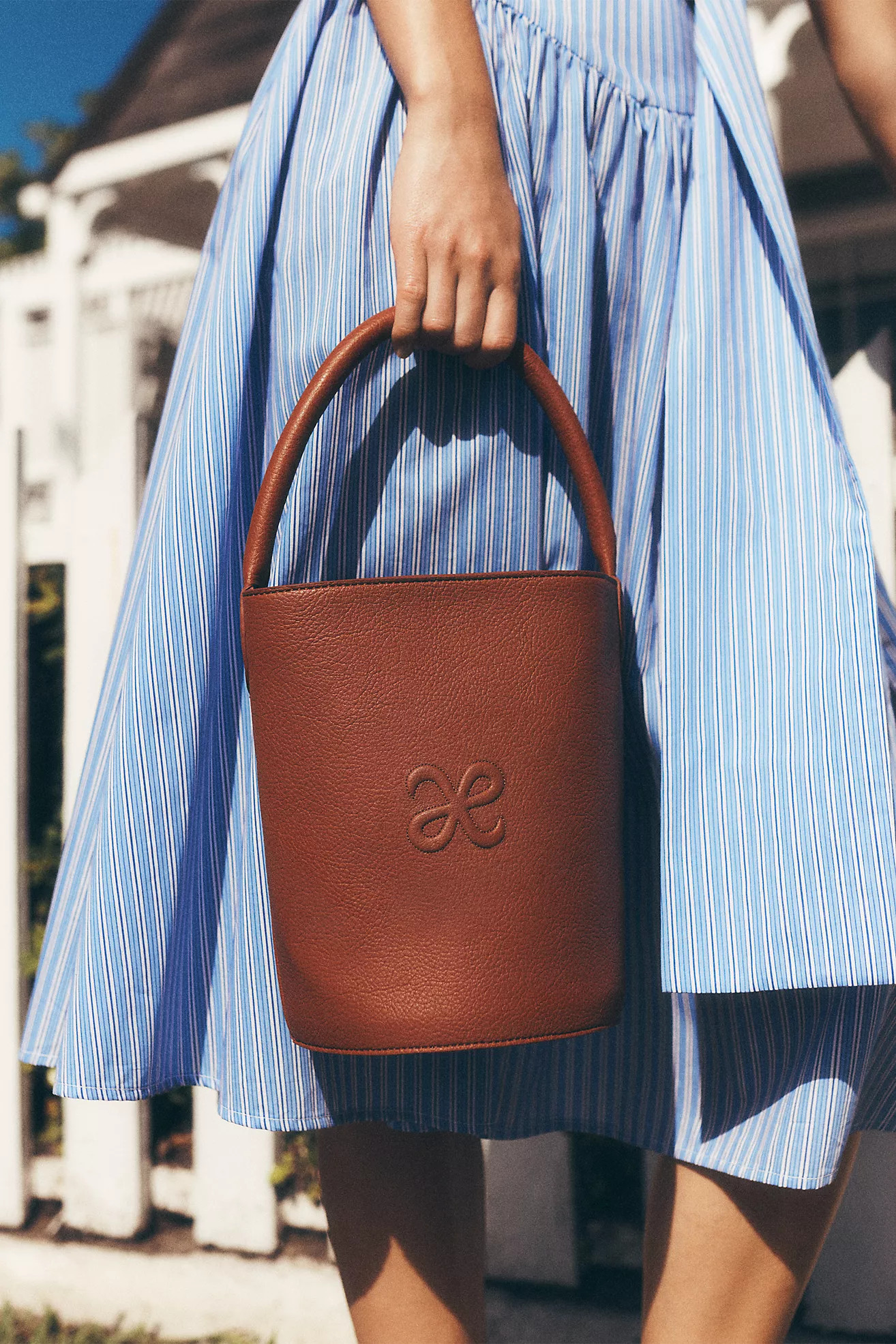 Maeve Faux Leather Bucket Bag | Anthropologie (US)