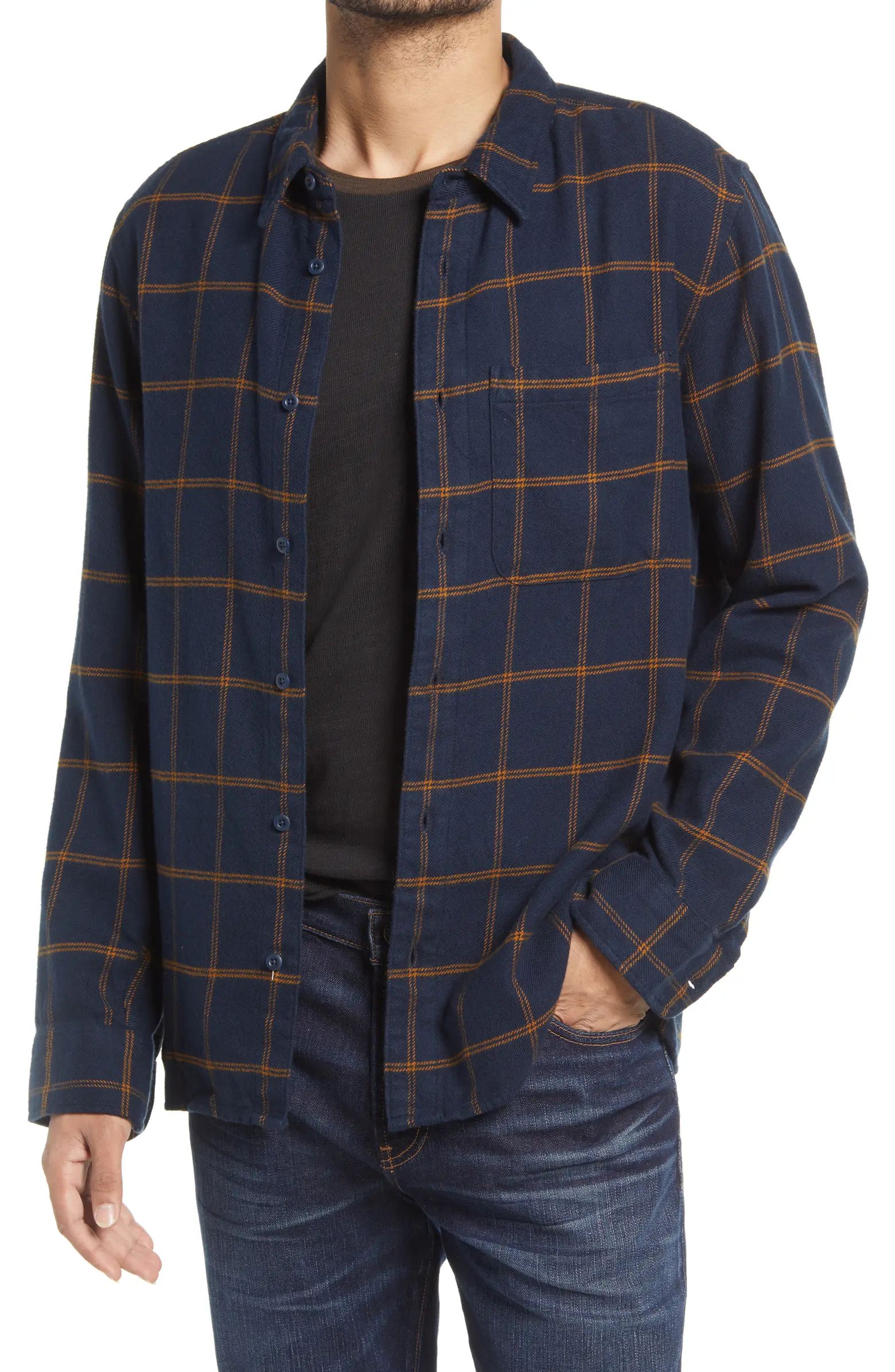 Madewell Sunday Flannel Perfect Long Sleeve Button-Up Shirt | Nordstrom | Nordstrom