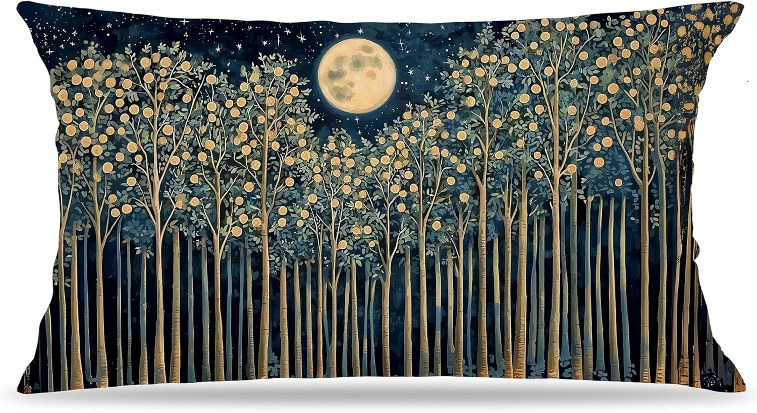 Rustic William Morris Night Moon Forest Green Decor Pillow Covers 12x20,Vintage Botanical Nature ... | Amazon (US)