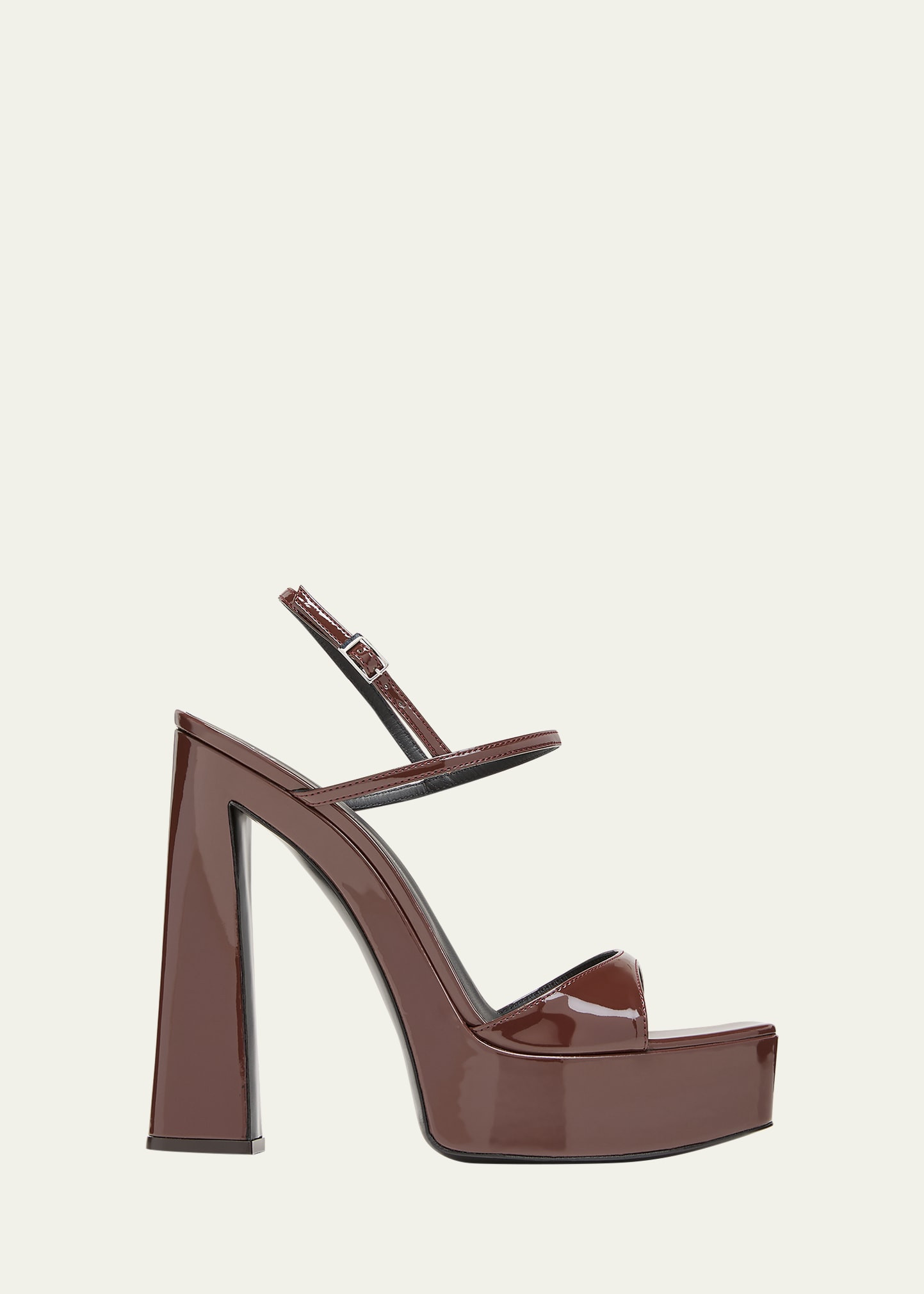 Giuseppe Zanotti Patent Ankle-Strap Platform Sandals | Bergdorf Goodman