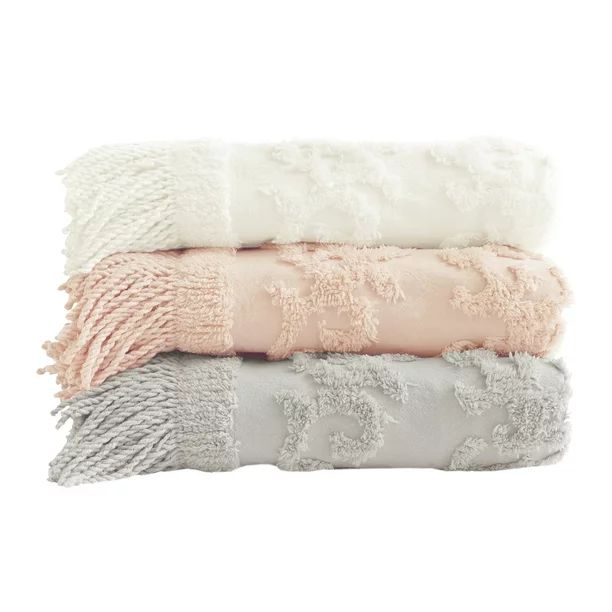 Home Essence Mila 100 Percent Cotton Tufted Throw Blanket, 50"W x 60"L | Walmart (US)