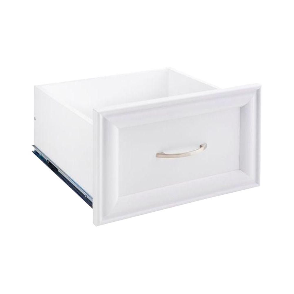 ClosetMaid 16 in. W x 10 in. H White Decorative Wood Drawer-4943 - The Home Depot | The Home Depot