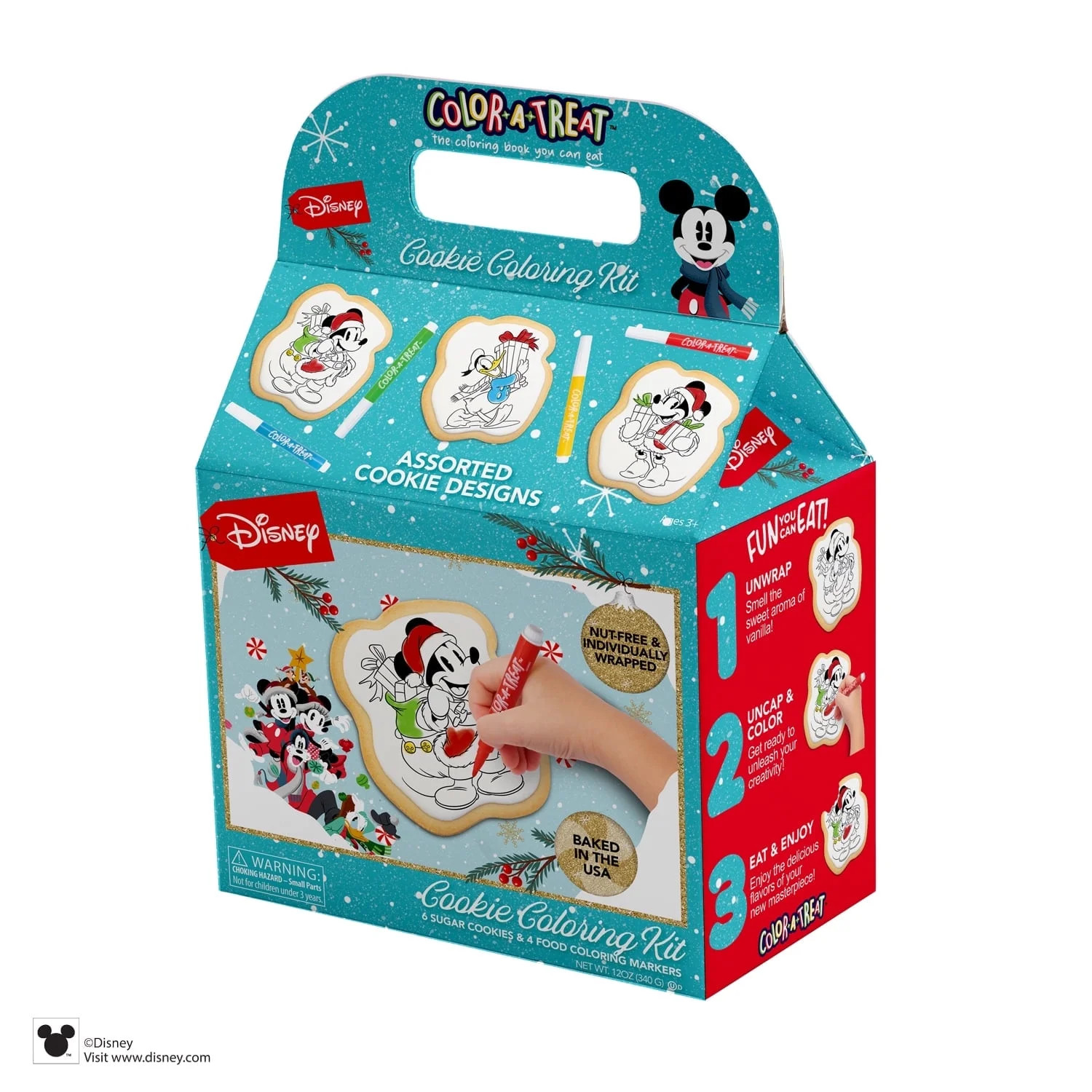 Disney Mickey & Friends Christmas  Cookie Coloring Kit by Color-a-Treat, 12oz, Includes 6 Individ... | Walmart (US)