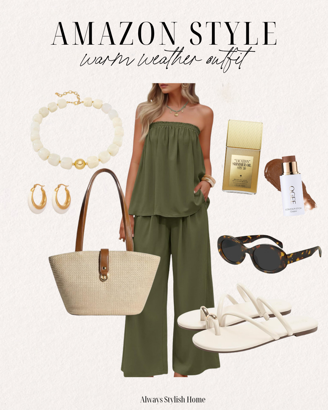 Amazon warm weather vacation outfits that are perfect for your next getaway. Think breezy dresses, matching sets, lightweight fabrics, and effortless looks for beach days, dinners, and everything in between. These Amazon fashion finds are affordable, easy to style, and perfect if you love chic, relaxed vacation style with a neutral, elevated vibe.

#amazonfashionfinds #vacationoutfits #warmweathervibes #beachoutfits #resortwearstyle #amazonstyle #traveloutfits #summerstyleinspo #effortlessstyle #ltkfashion 

 #LTKgrwm #LTKootd #LTKSeasonal