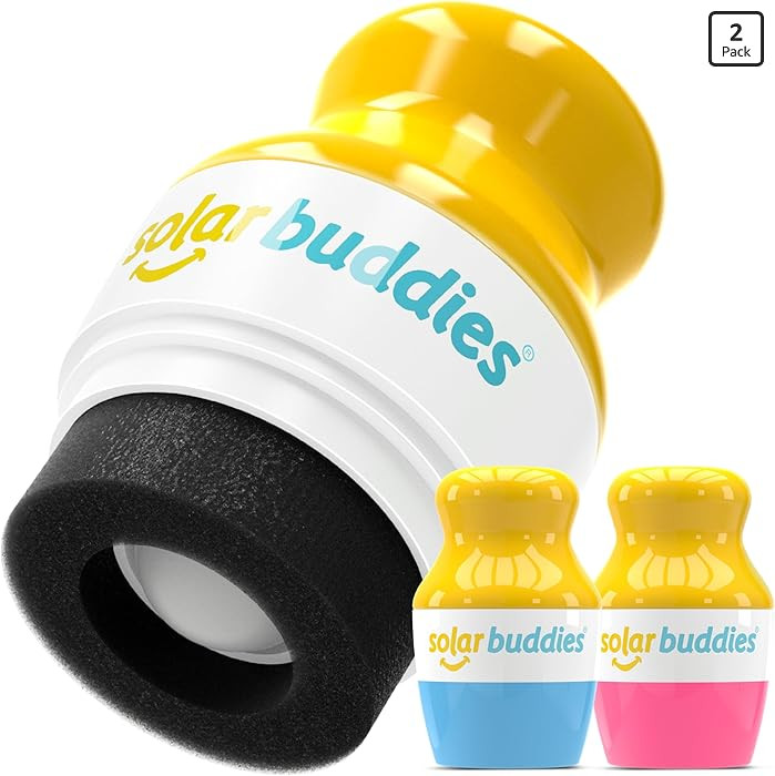 Solar Buddies Sunscreen Applicator - Blue & Pink Duo - BPA-Free Refillable Roll on Sponge Sunscre... | Amazon (US)