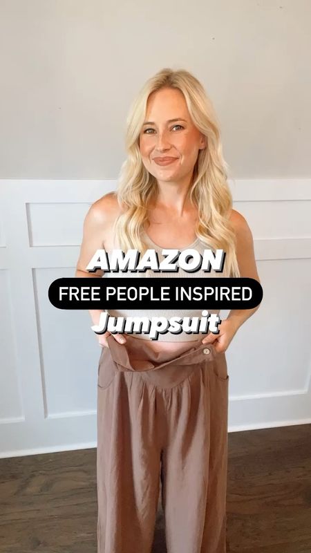 Free people inspired jumpsuit from Amazon! Wearing a small, runs oversized! 

#LTKunder50 #LTKstyletip