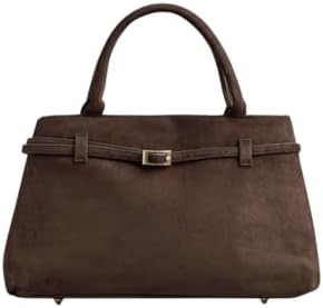 Base'ic Suede Tote Bag for Women – Slouchy Faux Suede Shoulder Purse, Large Capacity Fashion Ha... | Amazon (US)