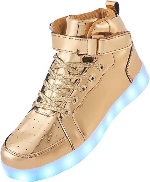 YIQIZQ Led Light Up Shoes High Top Sneakers for Women Men Hip-Hop Dancing Shoes for Halloween Chr... | Amazon (US)
