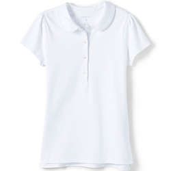 Girls Short Sleeve Peter Pan Collar Polo Shirt | Lands' End (US)