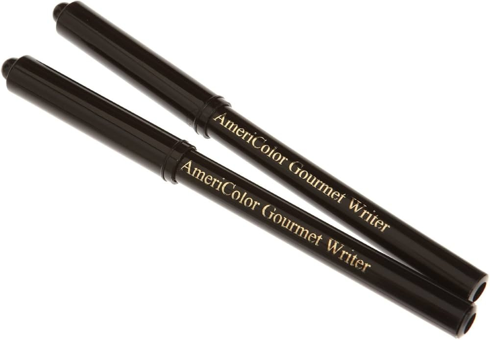 Americolor Black Food Writer 2 Marker Set | Amazon (US)