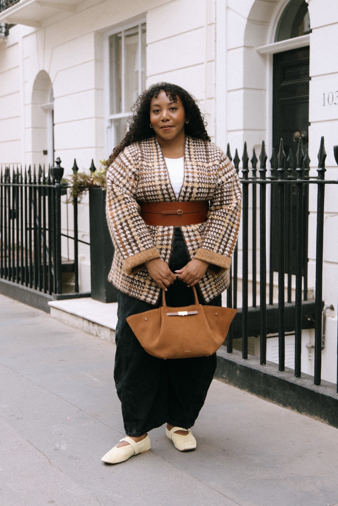 Sézane cardigan jacket, Free People barrel jeans, chocolate brown, suede bag, Demellier bag 

#LTKautumn #LTKuk #LTKmidsize