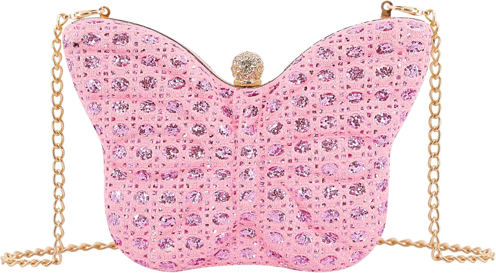 Women Elegant Butterfly Clutches Glitter Evening Bag Shoulder Bag Party Wedding Cocktail Prom Han... | Amazon (US)