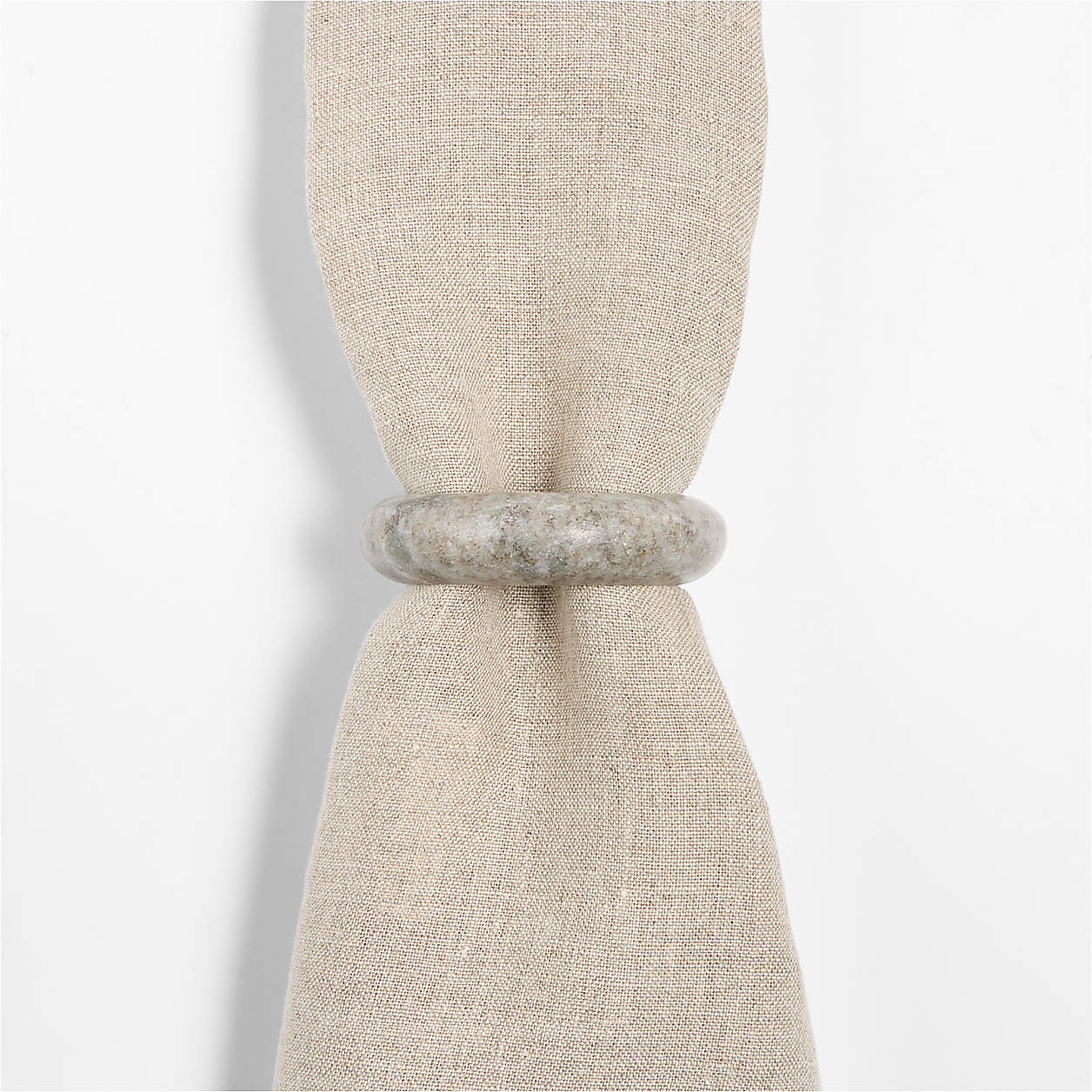 Tuscan Kitchen Marble Napkin Ring | Crate & Barrel | Crate & Barrel