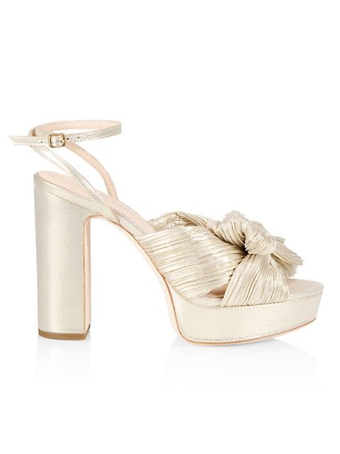 Loeffler Randall Natalia Pleated Platform Sandals | Saks Fifth Avenue