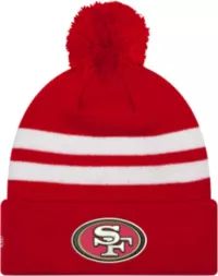 New Era Men's San Francisco 49ers Red Cuffed Pom Top Knit | Dick's Sporting Goods