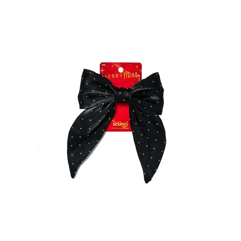 Scünci Holiday Black Bow Set, 3 ct | Walmart (US)