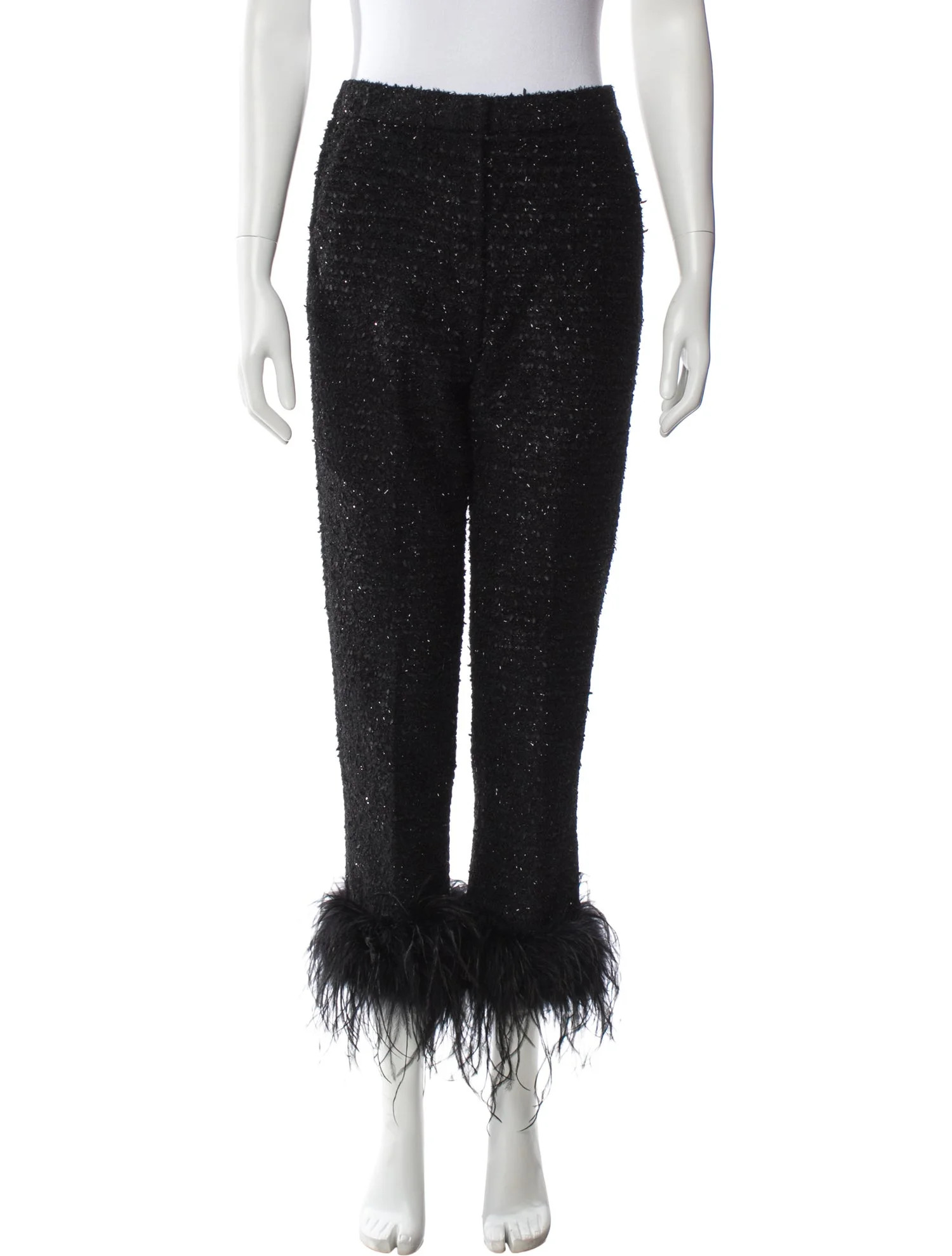 Rebecca Vallance Straight Leg Pants - 12" Rise, Black Pants, Clothing - RVALL25902 | The RealReal | The RealReal