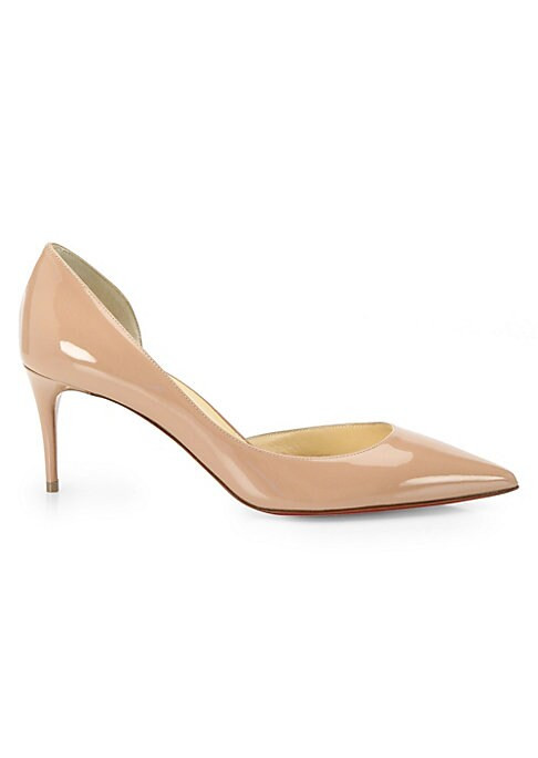 Christian Louboutin Women's Iriza Patent Leather Pumps - Nude - Size 41.5 (11.5) | Saks Fifth Avenue