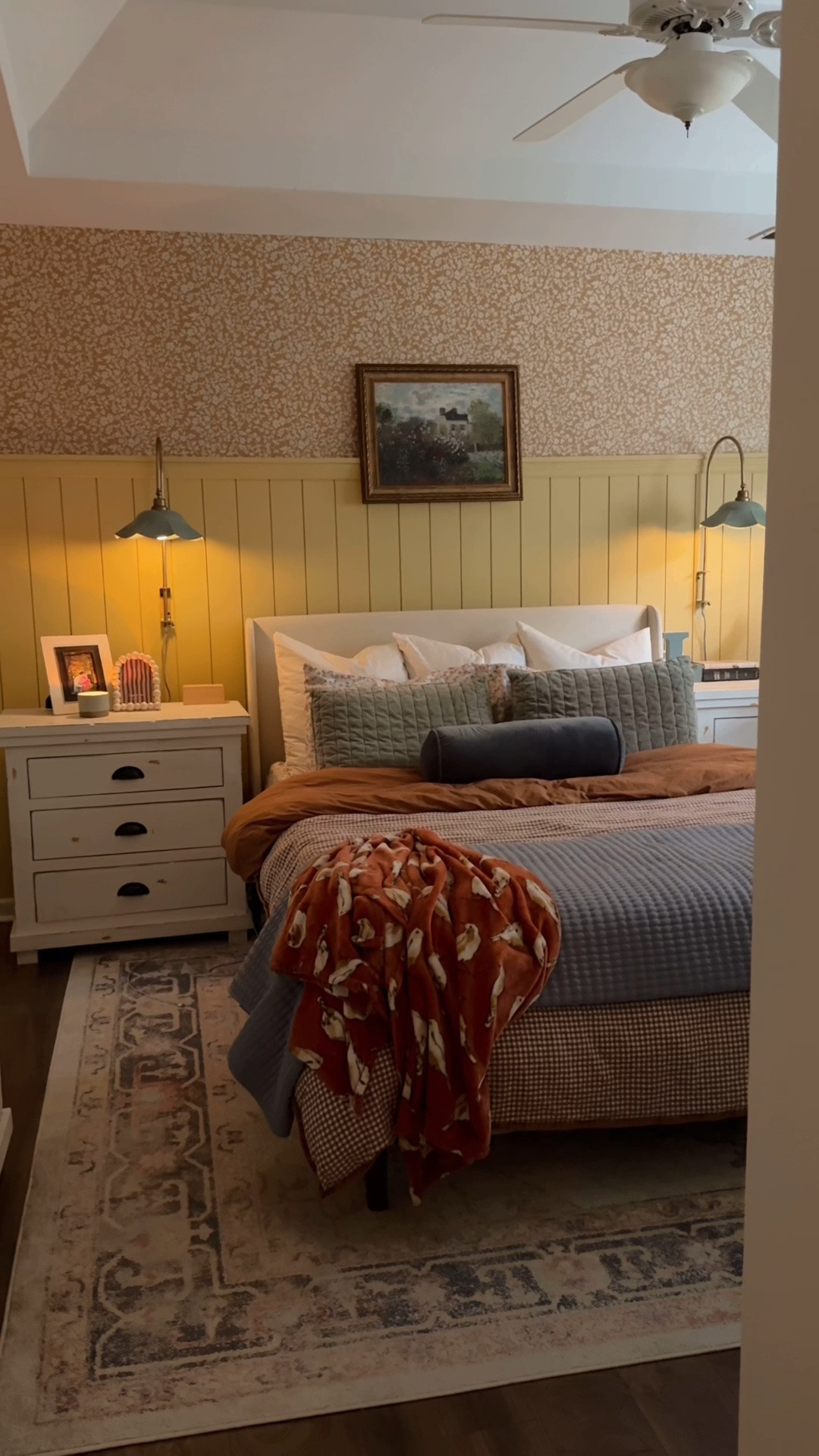 A dreamy cottage Nancy Meyers inspired primary bedroom of my dreams

Wallpaper was customized to these colors: Canvas, Scott, and Wheat. I had the paint color matched at Sherwin Williams to Farrow and Ball’s color called Hay.

#LTKHome #LTKstorytime #LTKmomlife