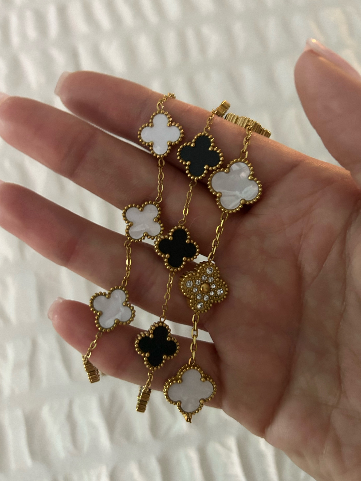 The best Van Cleef dupes, stainless steel perfect everyday bracelets 🫶🏼✨

Van Cleef Dupe
Amazon Jewelry Finds
Amazon Jewelry 
Everyday Jewelry 
Chic Amazon Finds
Amazon Everyday Bracelets
Bracelet Stack
Stainless Steel Jewelry 
Designer Dupes
Amazon Designer Dupes 

#LTKSaleAlert