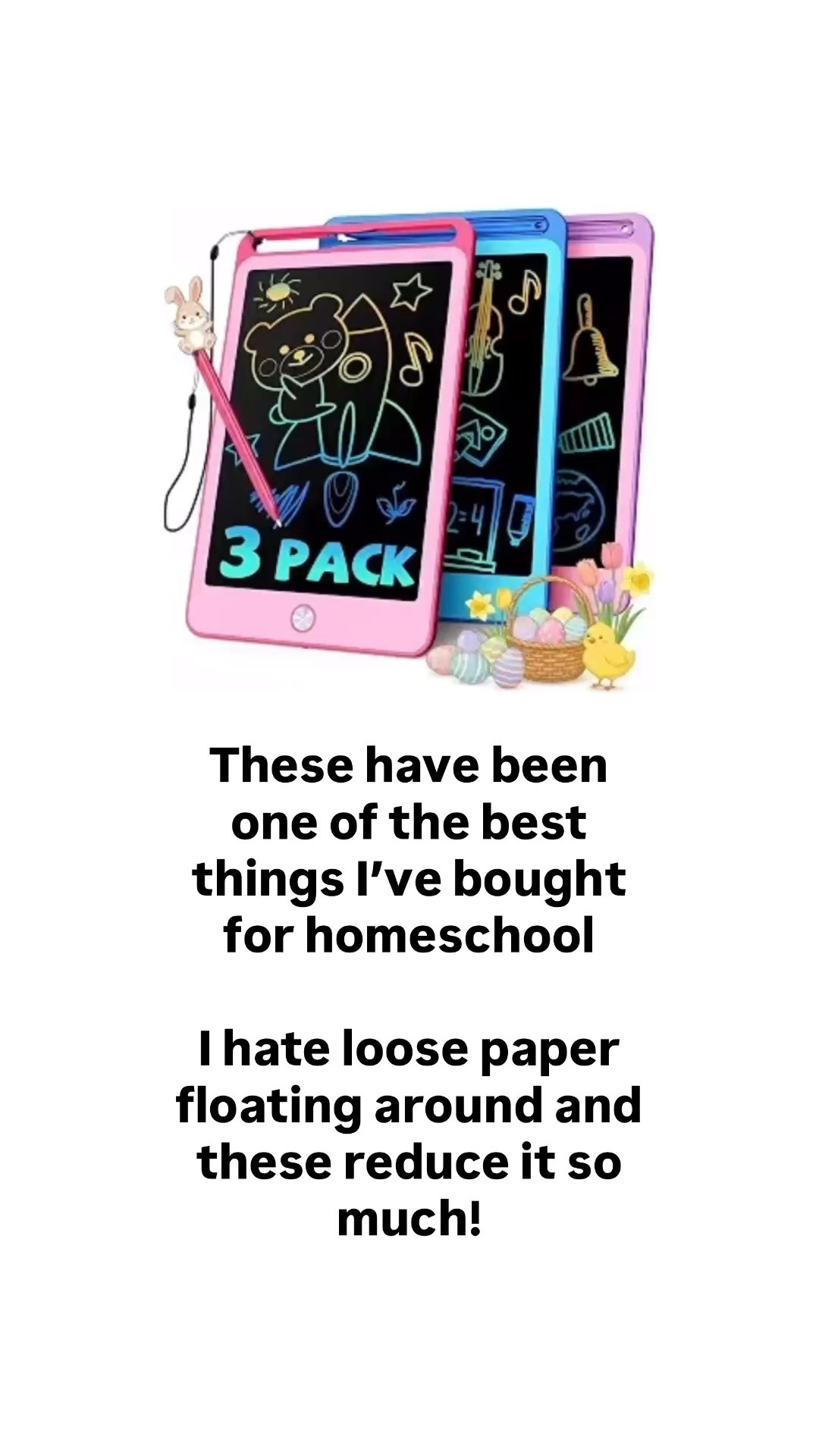 These have been one of the best things I’ve bought for homeschool! My girls use these LCD tablets instead of loose paper for spelling practice, math scratch paper, Chinese characters, and more!

#LTKKids