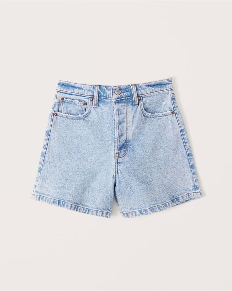 Women's High Rise Dad Shorts | Women's Bottoms | Abercrombie.com | Abercrombie & Fitch (US)