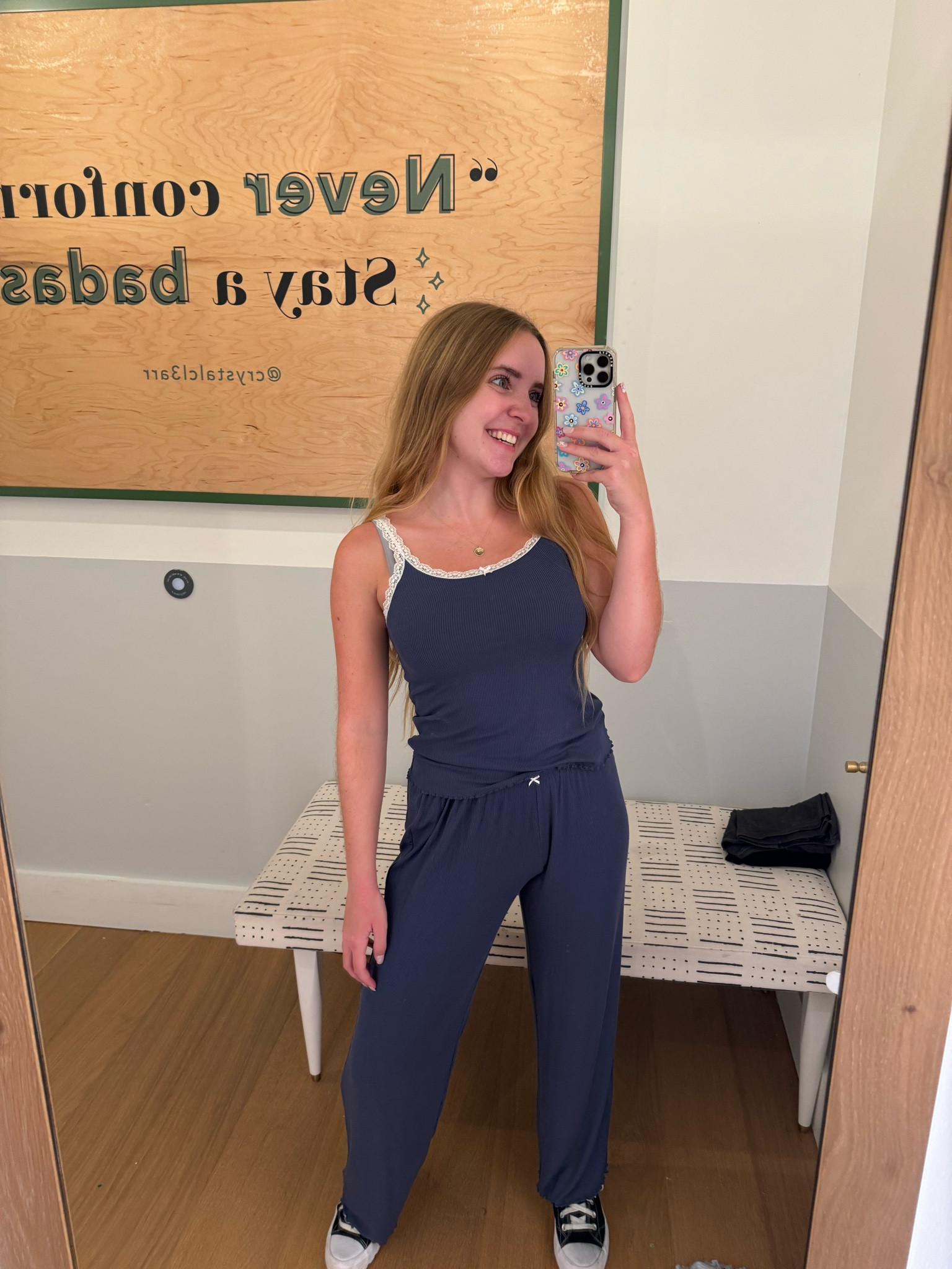 the cutest new real soft pajamas with lace trim from aerie! these are so incredibly comfortable, aerie makes the best pjs and I’m obsessed with these 🤍

#LTKFindsUnder50 #LTKGiftGuide #LTKStyleTip