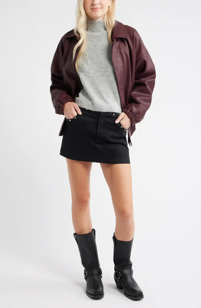 Oversize Cozy Mock Neck Sweater | Nordstrom