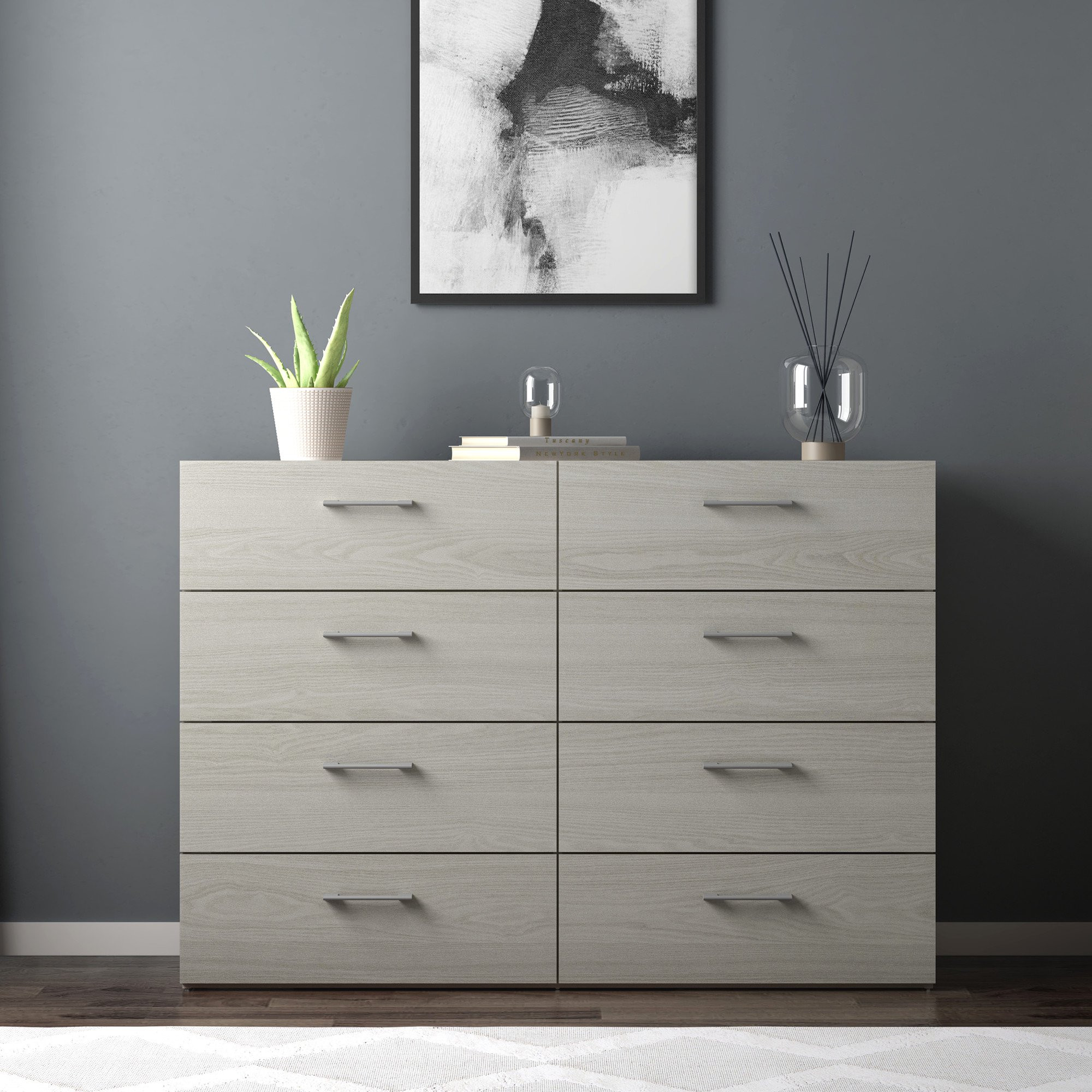 Lundy 8-Drawer Dresser, Light Gray, by Hillsdale Living Essentials | Walmart (US)