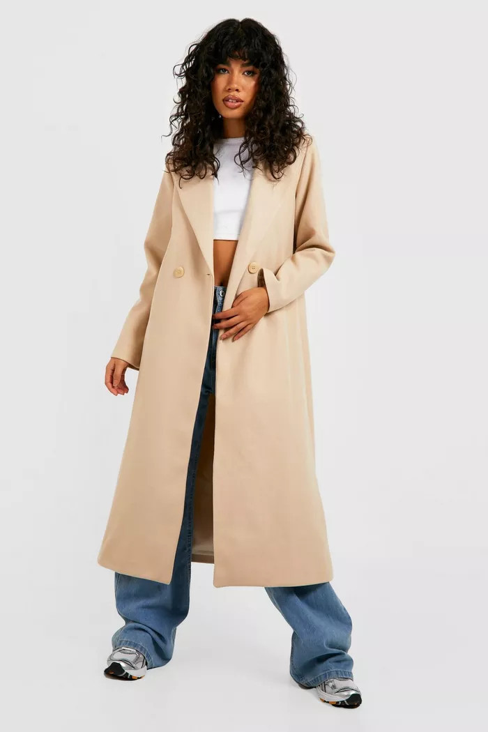 Maxi Wool Coat | Boohoo.com (UK & IE)