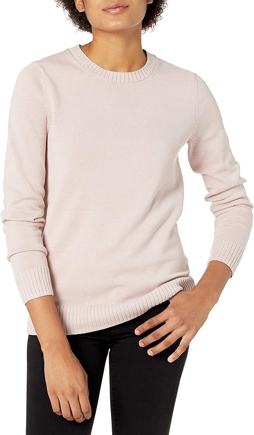 Amazon Essentials Women's 100% Cotton Crewneck Sweater | Amazon (US)