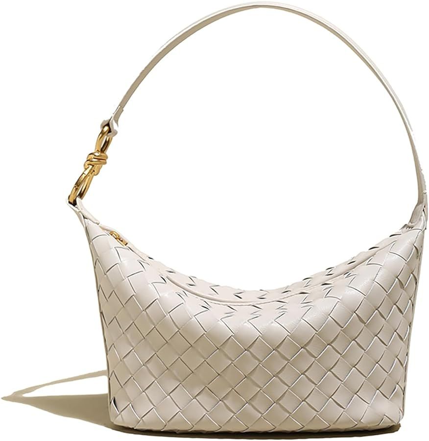 Bisadon Dumpling Bag for Women Clutch Purses Handbags Leather Shoulder Bag Tote with Zipper | Amazon (US)