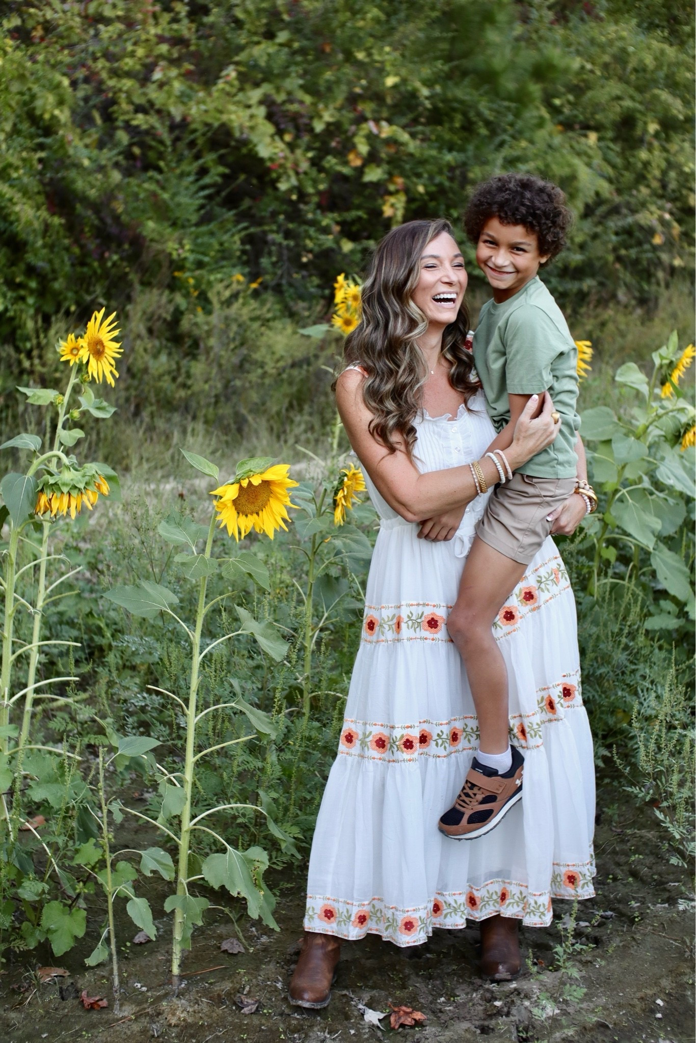 Sunflower dress // sunflower photos // summer sunflowers // mom and son outfits // mom and son summer

#LTKootd #LTKSeasonal #LTKKids