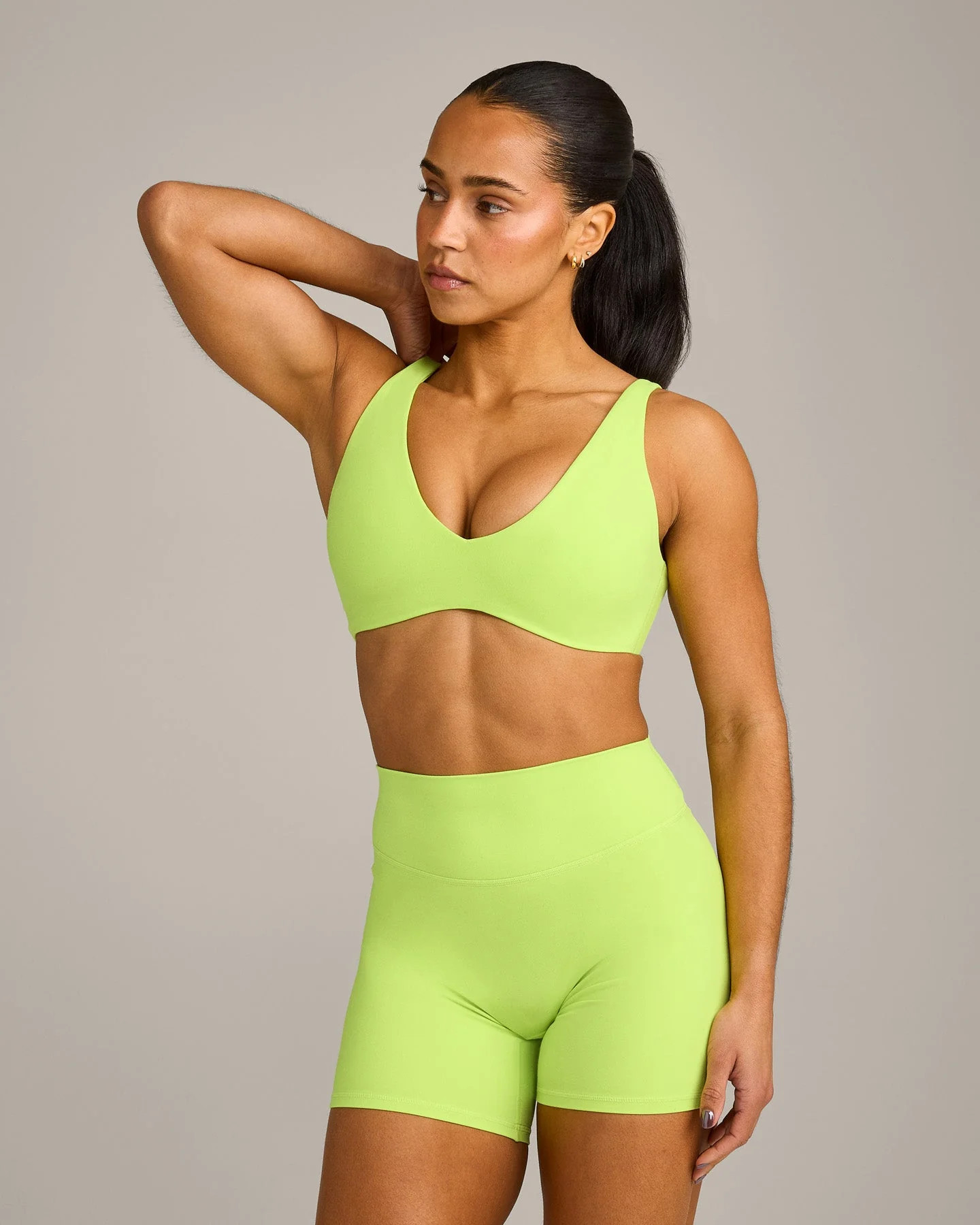 SoftMotion™ Scoop Back Bralette with Gray Logo 
 Citrus Green | Oner Active (UK / US)