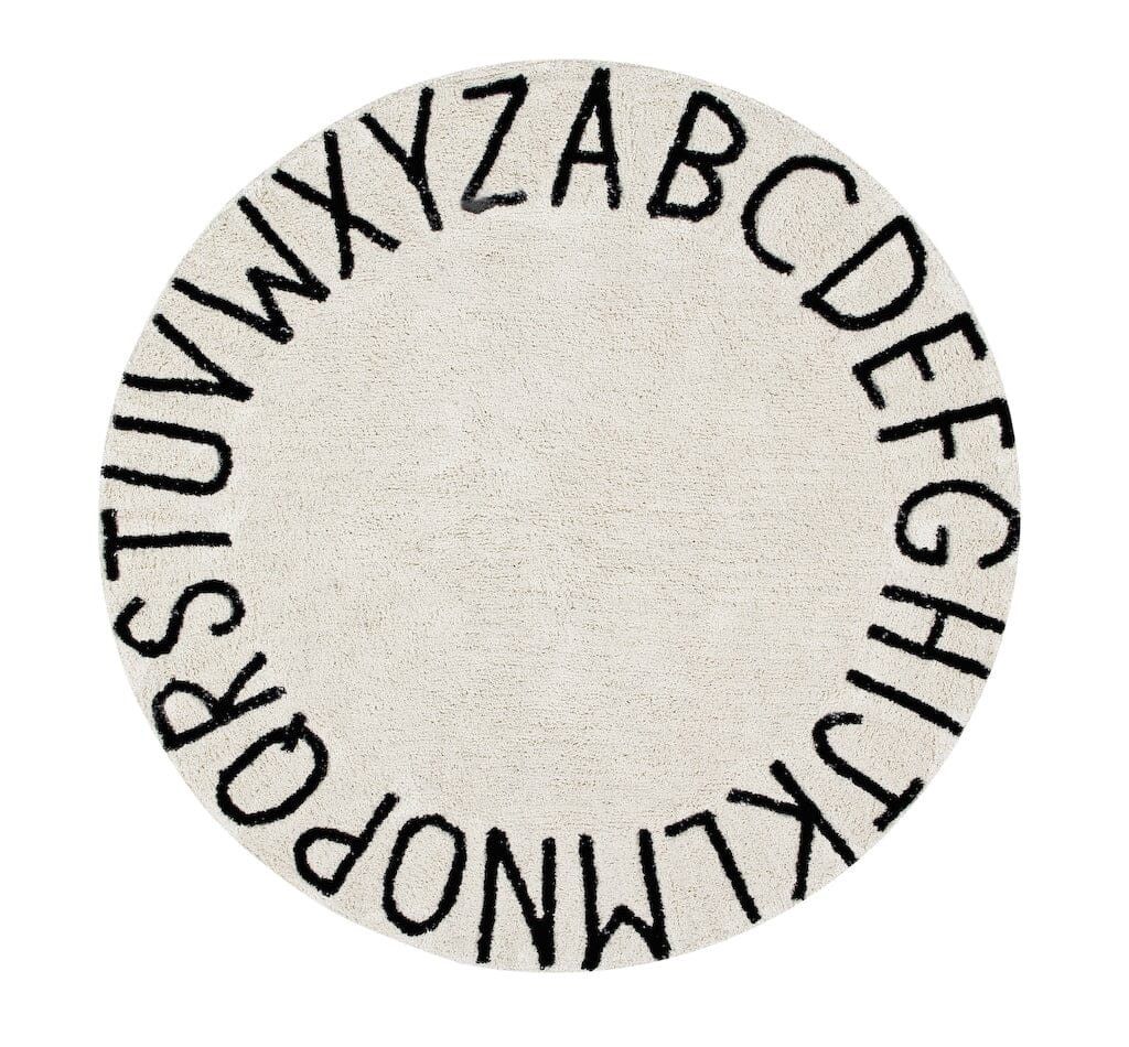 Lorena Canals Washable Rug Round ABC | Strolleria