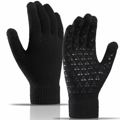 HTUTWOO Winter Gloves, Warm Knit Gaming Touchscreen Gloves for Women Men, Perfect for Sports and Daily Work (Black, One size) | Target