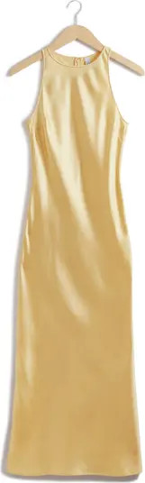 Sleeveless Satin Midi Dress | Nordstrom