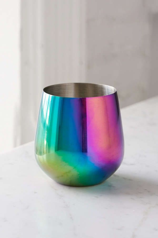 Oil Slick Stemless Wine Glass | Urban Outfitters US