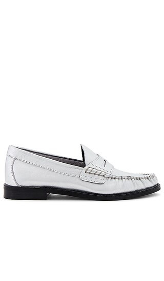 Kingston Loafer in Silver Leather | Revolve Clothing (Global)
