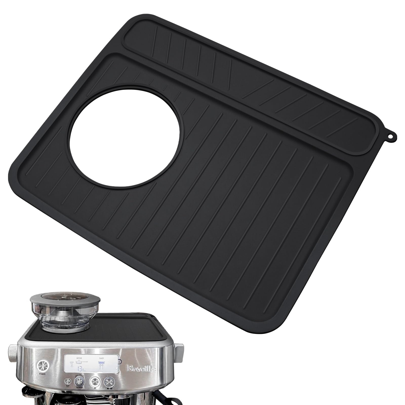 Coffee Mat for Breville 878/881, Espresso Tamper Mat, Food Grade Silicone Non-Slip, 11.42in x 9.5... | Amazon (US)