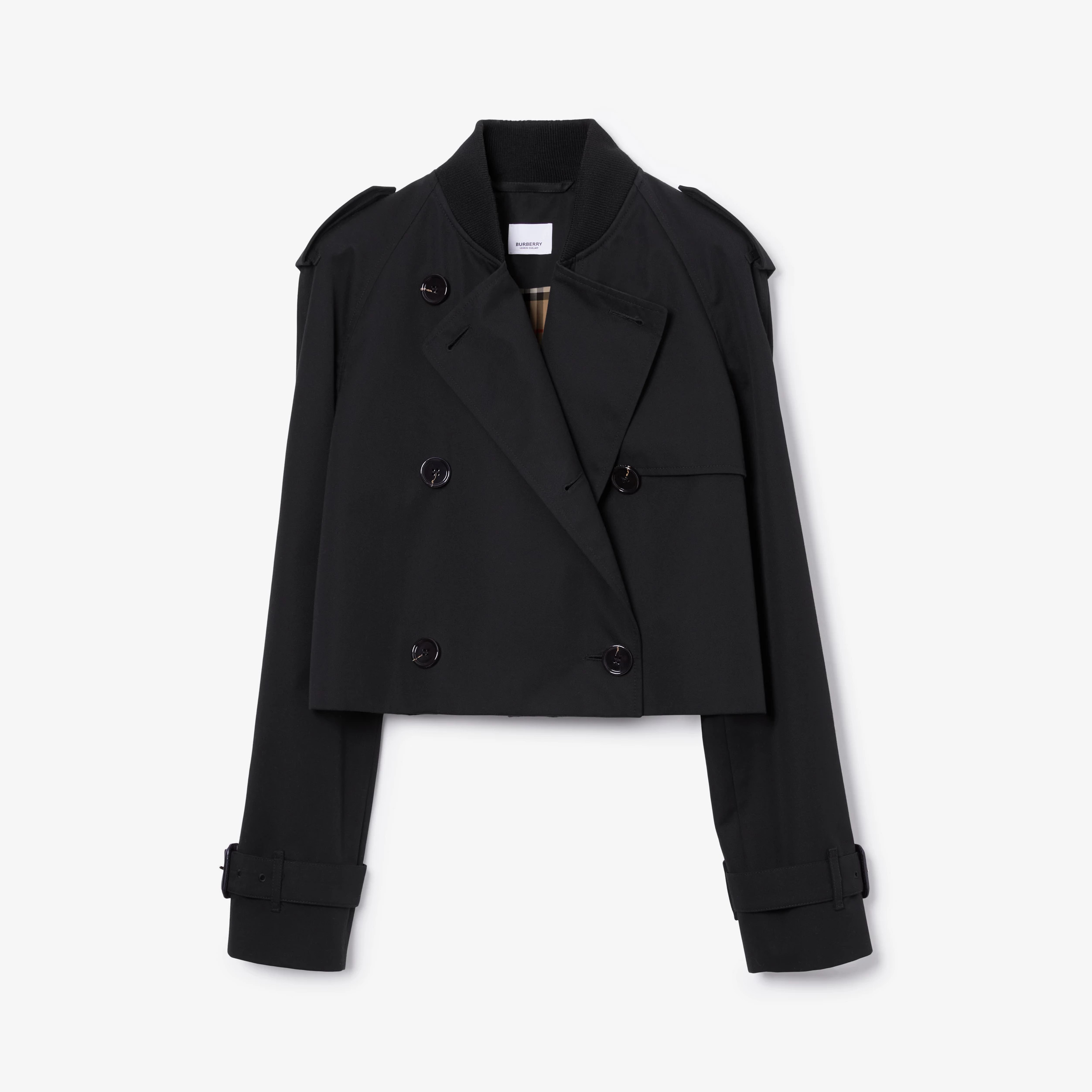 Cotton Gabardine Cropped Trench Coat | Burberry (US)