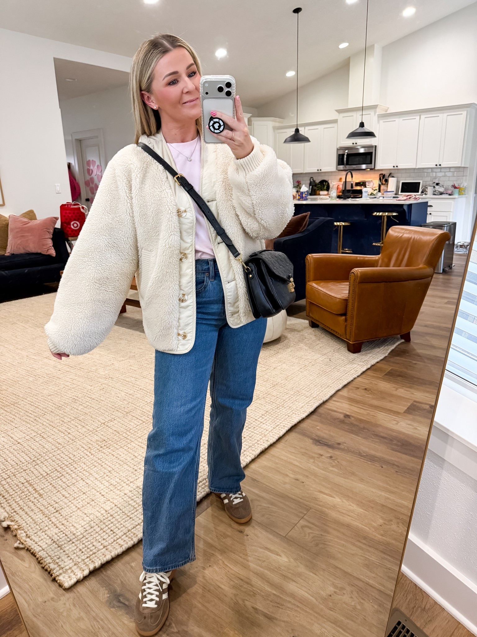 Grab these classic straight leg jeans on sale!! I’m wearing the 27 short 

#LTKPetite #LTKOver40 #LTKSpringSale