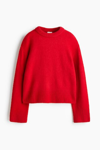H & M - Oversized Sweater - Red | H&M (US + CA)