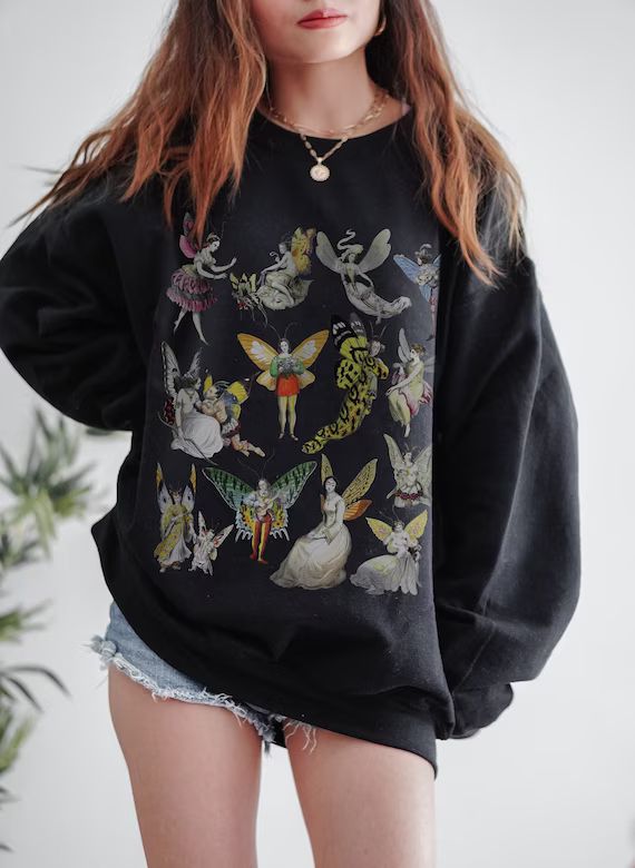 Fairycore Clothing Fairy Sweatshirt Fairycore Sweater - Etsy | Etsy (US)